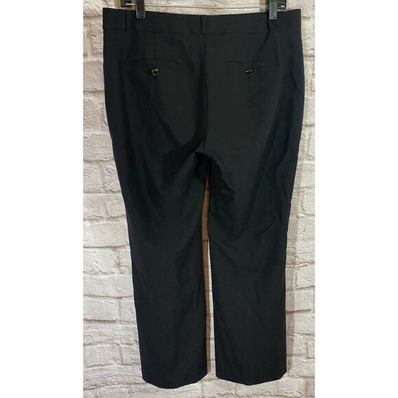 Banana Republic The Logan Fit Trouser Dress Pants Womens Size 8 Wool Black - Picture 2 of 11